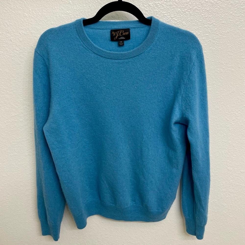 J.Crew 100% Cashmere Crewneck Sweater | Men’s Medium | Blue